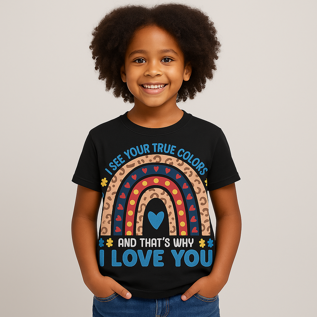 "I See Your True Colors" Autism Awareness T-Shirt