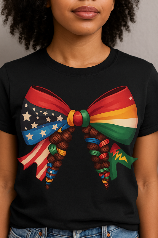 Juneteenth Coquette Bow T-Shirt