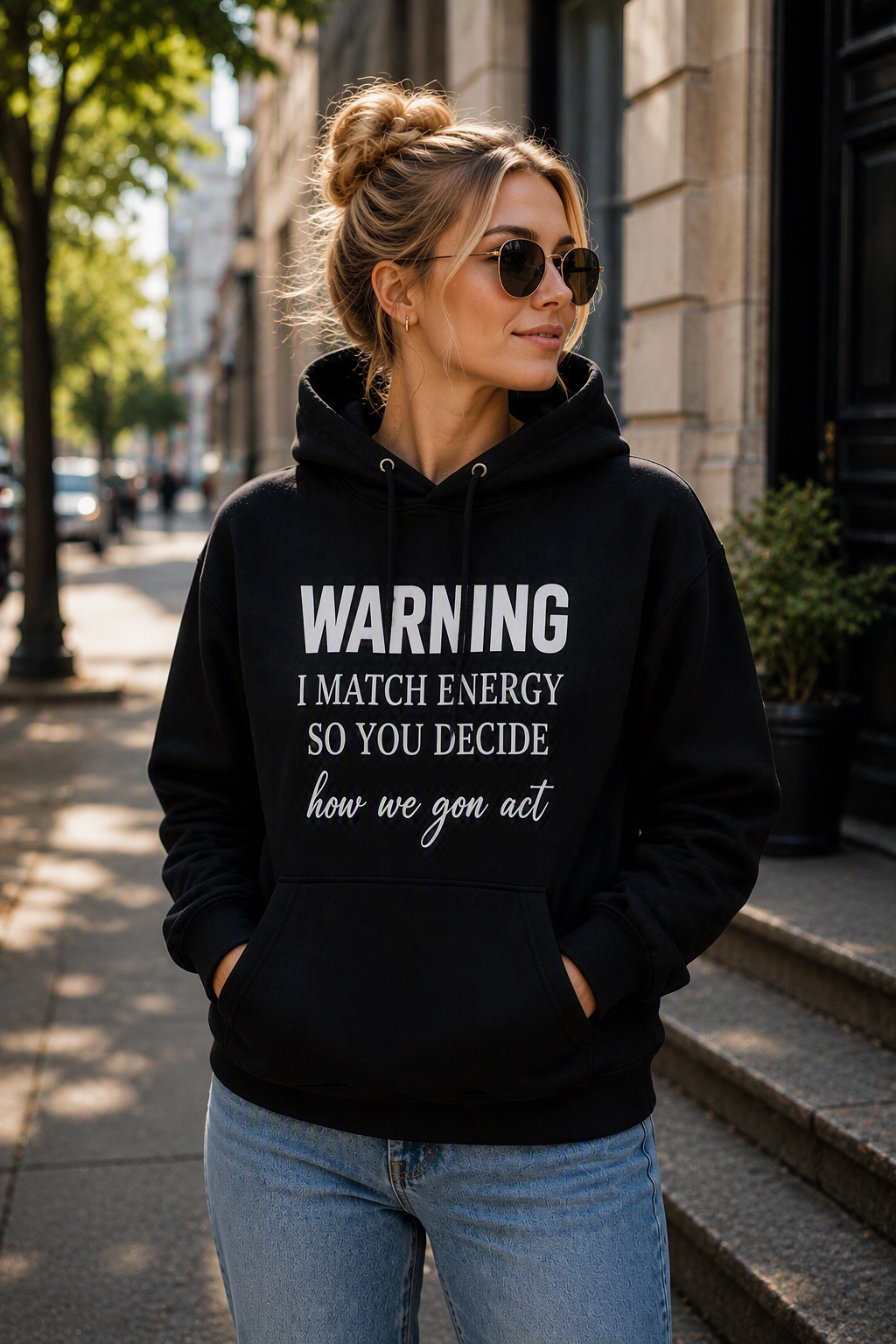 Crown yourself in comfort and confidence with the All Things Queen Hoodie! Designed for the woman who knows her worth, embraces her journey, and carries her Queen energy everywhere she goes.

This cozy statement hoodie is perfect for everyday wear, relaxing at home, running errands, traveling, or making a bold entrance wherever you go.